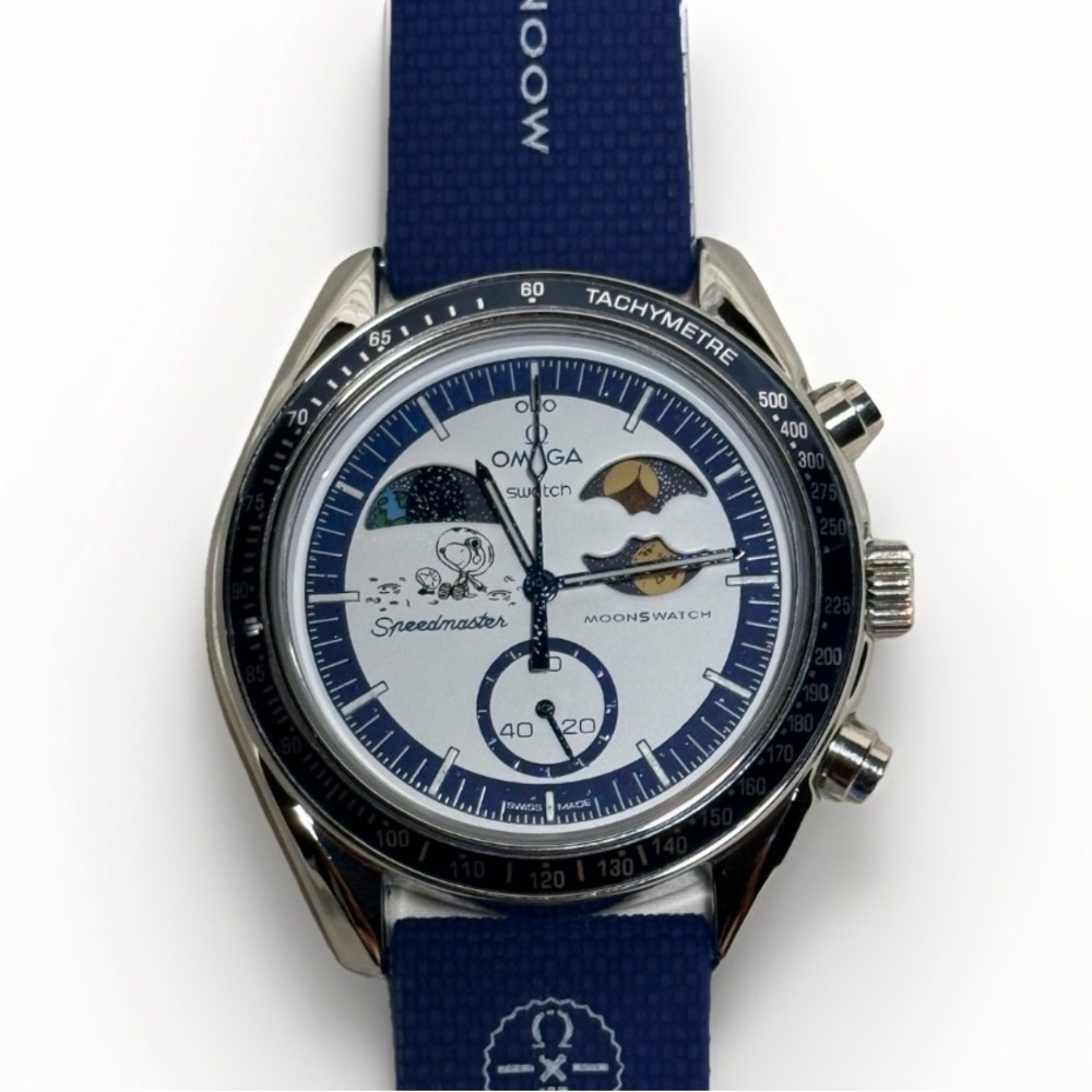 Modded Stainless Steel Moonswatch Mission to Earthphase - Moonshine Gold - Picture 6 of 7
